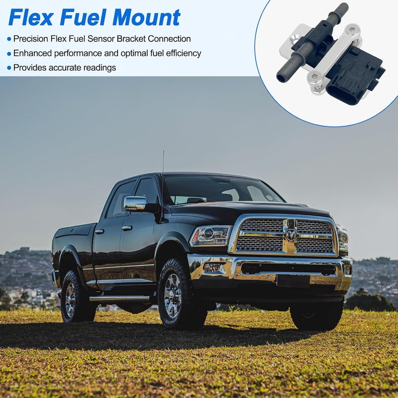 Vilapow Billet Flex Fuel Sensor Mount for GM Flex Fuel Sensor Bracket 13577429 57824279 E85 Sensors Aluminum Mount with Screws - Image 4
